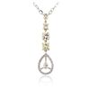 Image 2 : 14KT Two-Tone Gold 3.09ctw Diamond Necklace