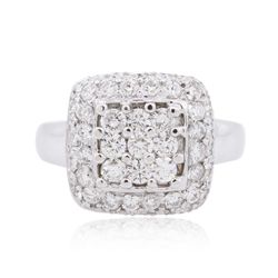14KT White Gold 1.55ctw Diamond Ring