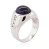 Image 3 : 14KT White Gold 8.54ct Sapphire and Diamond Ring