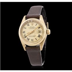 Ladies 18KT Yellow Gold Rolex DateJust Wristwatch