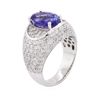 Image 3 : 14KT White Gold 2.70ct Tanzanite and Diamond Ring
