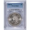 Image 1 : 1885-O MORGAN SILVER DOLLAR, PCGS MS-63  NICE WHITE COIN!