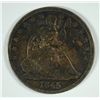 Image 1 : 1845-O SEATED HALF DOLLAR G/VG