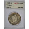 Image 1 : 1935-D TEXAS COMMEN HALF DOLLAR ACG MS-65