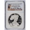 Image 1 : 2012-S $1.00 AMERICAN SILVER EAGLE, NGC PROOF-70 ULTRA CAMEO!  TROLLEY LABEL