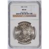 Image 1 : 1881-S MORGAN SILVER DOLLAR, NGC MS-66 BLAST WHITE!
