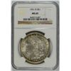 Image 1 : 1921-D MORGAN SILVER DOLLAR, NGC MS-65 WHITE!