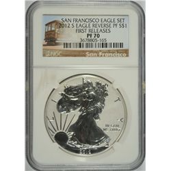 2012-S REV PROOF SILVER AMERICAN EAGLE NGC PF-70