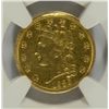 Image 2 : 1836 (SCRIPT 8) $2.50 GOLD CLASSIC HEAD NGC XF DETAILS