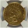 Image 2 : 1855 $3 GOLD NGC AU DETAILS