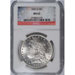 1890-O MORGAN DOLLAR NGC MS-63