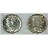 Image 1 : 1934 AND 1937 MERCURY DIMES, CHOICE BU