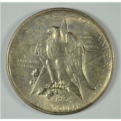 1934 TEXAS HALF DOLLAR, MS-65 GEM!