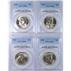 Image 1 : LOT OF ( 4 ) 1954 FRANKLIN HALF DOLLAR, PCGS MS-63