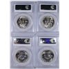 Image 2 : LOT OF  ( 4 ) 1961 FRANKLIN HALF DOLLAR, PCGS MS-63