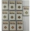 Image 1 : LOT OF (10 ) 1953-S ROOSEVELT DIMES, NGC MS-66