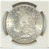 Image 2 : 1880 MORGAN SILVER DOLLAR, NGC MS-63 NICE!
