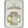 Image 1 : 1881-CC MORGAN SILVER DOLLAR, NGC MS-63