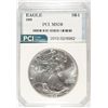 Image 1 : 1989 AMERICAN SILVER EAGLE, PCI MS-70  RARE  TRENDS PRICE $1600.00