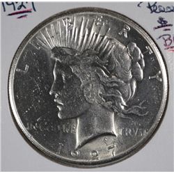 1927 PEACE DOLLAR CH BU