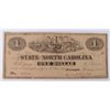 Image 1 : 1863 $1 STATE OF NORTH CAROLINA