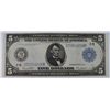 Image 1 : 1914 $5 FEDERAL RESERVE NOTE (NICE NOTE)