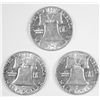 Image 2 : 1952-D, 1953 AND 1953-D FRANKLIN HALF DOLLARS ALL CHOICE BU