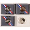 Image 2 : COMMEMORATIVES BOX/COA: 3-1991 MT RUSHMORE PROOF HALF DOLLAR;