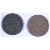 Image 2 : U.S. LARGE CENTS: 1853-VF AND 1847-FINE DARK