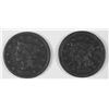 Image 1 : U.S. LARGE CENTS: 1843-VG/FINE AND 1848-VG