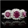 Image 1 : 3 PCS ROUND CUT BURMA COLOR NATURAL RUBY TW 1.87CTS