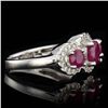 Image 2 : 3 PCS ROUND CUT BURMA COLOR NATURAL RUBY TW 1.87CTS