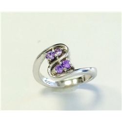 Sterling Silver .925  Amethyst Ring 5.19g