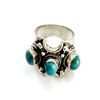 Image 2 : Sterling Silver .925 Turquoise Ring