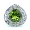 Image 4 : TSAVORITE 0.28CT / PERIDOT 12.47CT, 18KW/Y/G10.55GRAM / DIAMOND 2.83CT