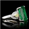 Image 3 : ONE CENTER NATURAL EMERALD CUT COLOMBIAN EMERALD TW 9.40CTS