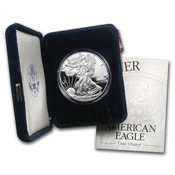 1 oz Proof Silver American Eagle (Random Year, w/Box & COA)