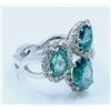 Image 2 : ALEXANDRITE 3.00CT, 14K W/G RING 4.25GRAM / DIAMOND 0.43CT