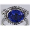 Image 1 : Tanzanite 3.70ct w/ Diamond Ring