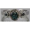 Image 1 : Alexandrite  1.11 ctw Diamond Ring 14KW