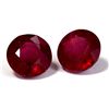 Image 1 : Pair of Round Ruby Loose Stones 2.0 ctw or over