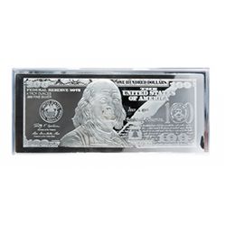 2013 4 oz $100 Bill Silver Bar (W/Box & Coa)