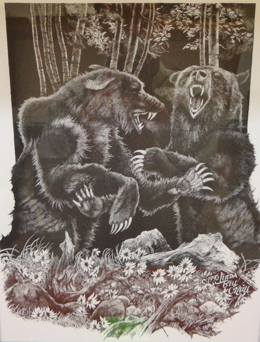 Bill O'Neill, The Giants, framed print, 11" x 15"