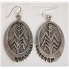 Image 1 : Navajo Sterling Cornstalk Earrings by M. Gibbson