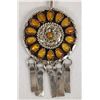 Image 2 : Zuni Sterling Silver Amber Necklace by Nancy Haloo