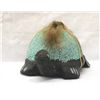 Image 2 : 1988 Zuni Turquoise Chip Encrusted Pottery Turtle