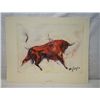 Image 1 : Limited Edition Red Bull Print by Ted De Grazia