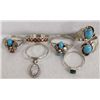 Image 1 : 6 Navajo Sterling Rings, Multi- Stone