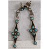 Image 1 : Zuni Sterling Petit Point Turquoise Earrings