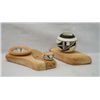 Image 1 : Pr Acoma Miniature Pots on Picture Rocks